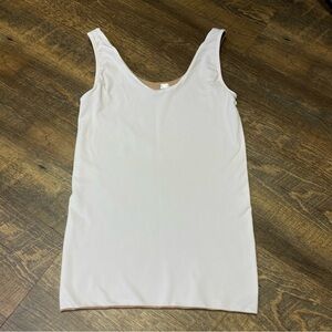 Spanx Assets Reversible 4 Way Tank Top White/Tan Women’s Large Shapewear